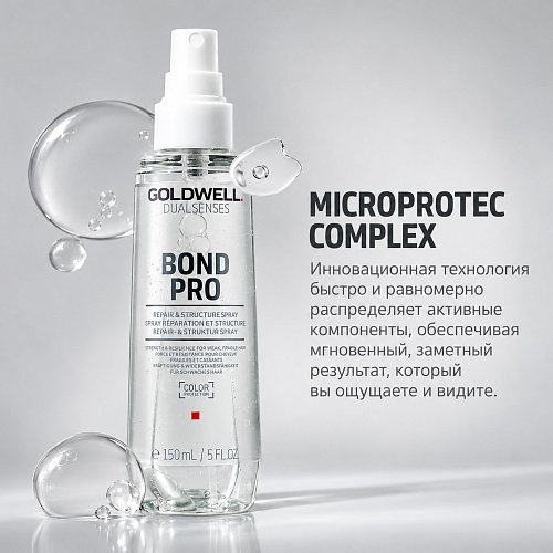 Укрепляющий спрей-сыворотка для тонких и ломких волос - Goldwell Dualsenses Bond Pro Repair & Structure Spray